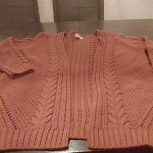 Cardigan in peach brown